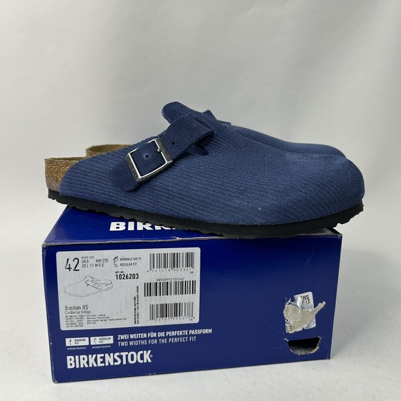 Birkenstock Boston “Corduroy Indigo” 2024